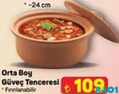 ORTA BOY GÜVEÇ TENCERESİ 24 CM indirimli fiyat ORTA BOY GÜVEÇ TENCERESİ 24 CM fiyat ve kampanya bilgisi